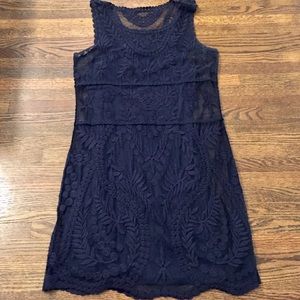 Navy Lace Express Dress